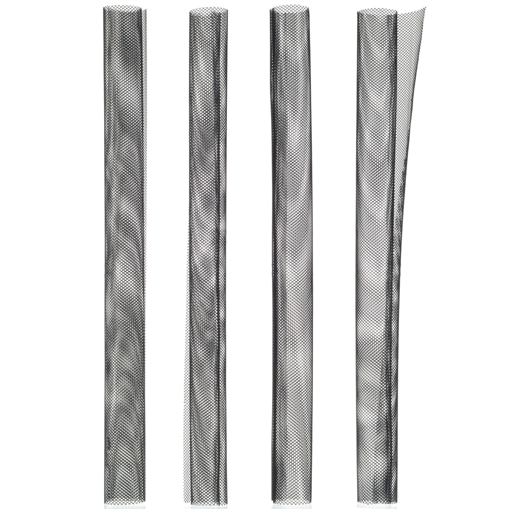 Nature Boombeschermers 4 stuks - Plantbescherming - Zwart - 70.00x9.50x9.50 cm