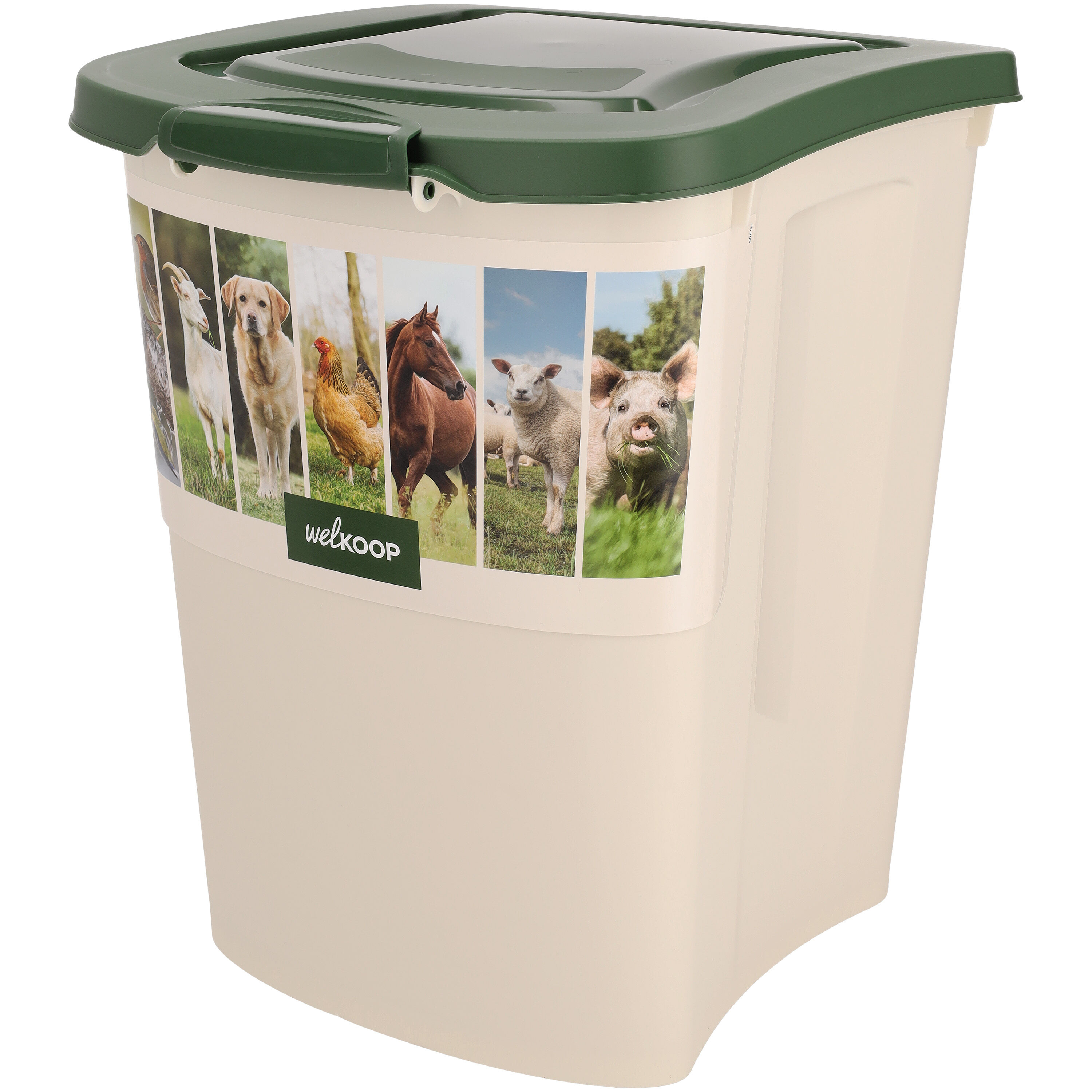 Welkoop - Voerton - 38.00 l - 50.00 cm - Wit Groen - 41.00 cm - 37.00 cm