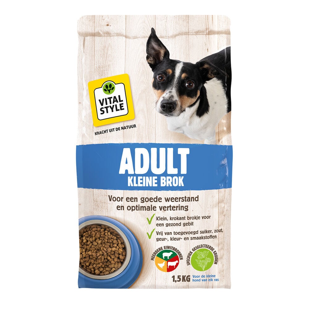 VITALstyle Kleine hond Adult - Hondenvoer - 1.5