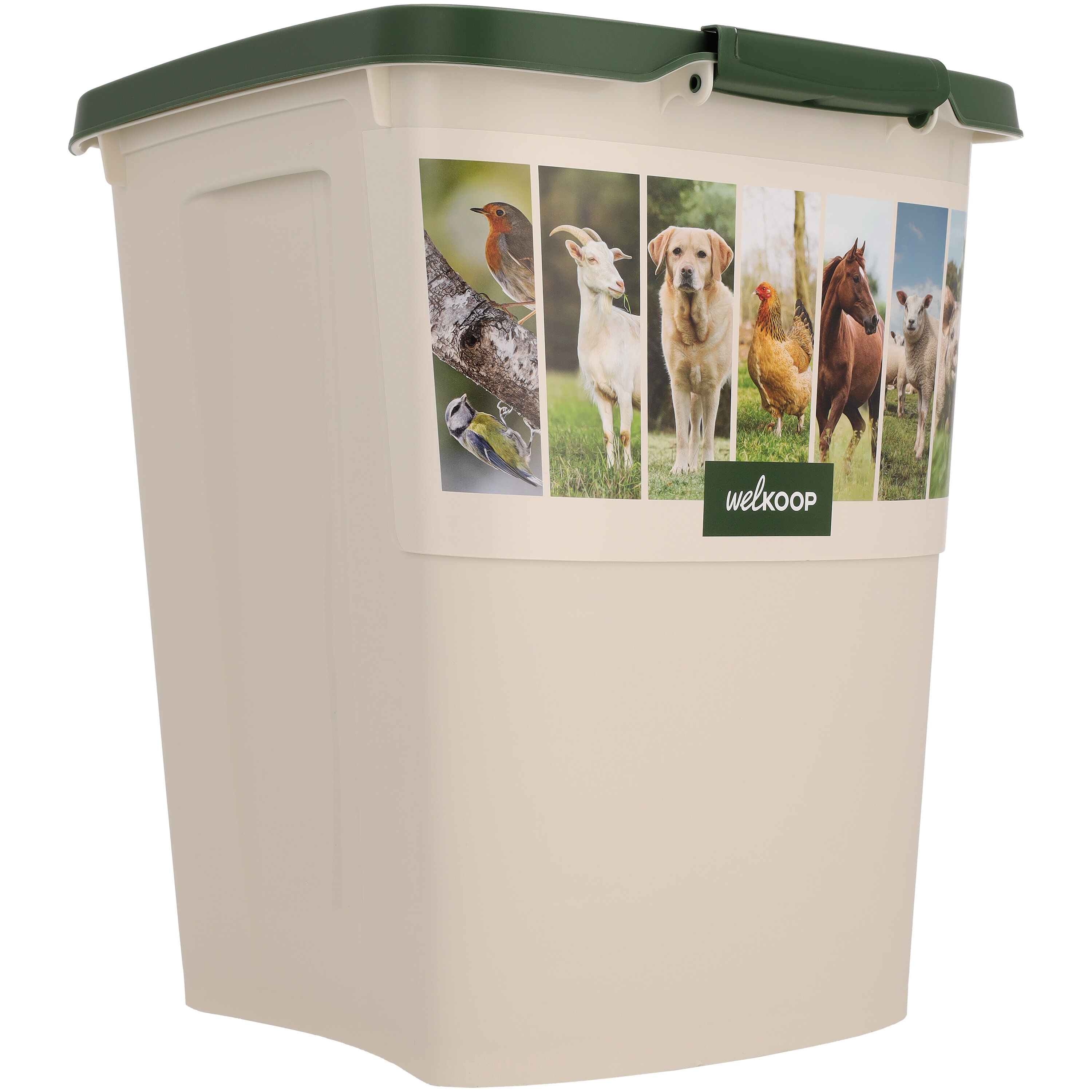 Welkoop - Voerton - 38.00 l - 50.00 cm - Wit Groen - 41.00 cm - 37.00 cm