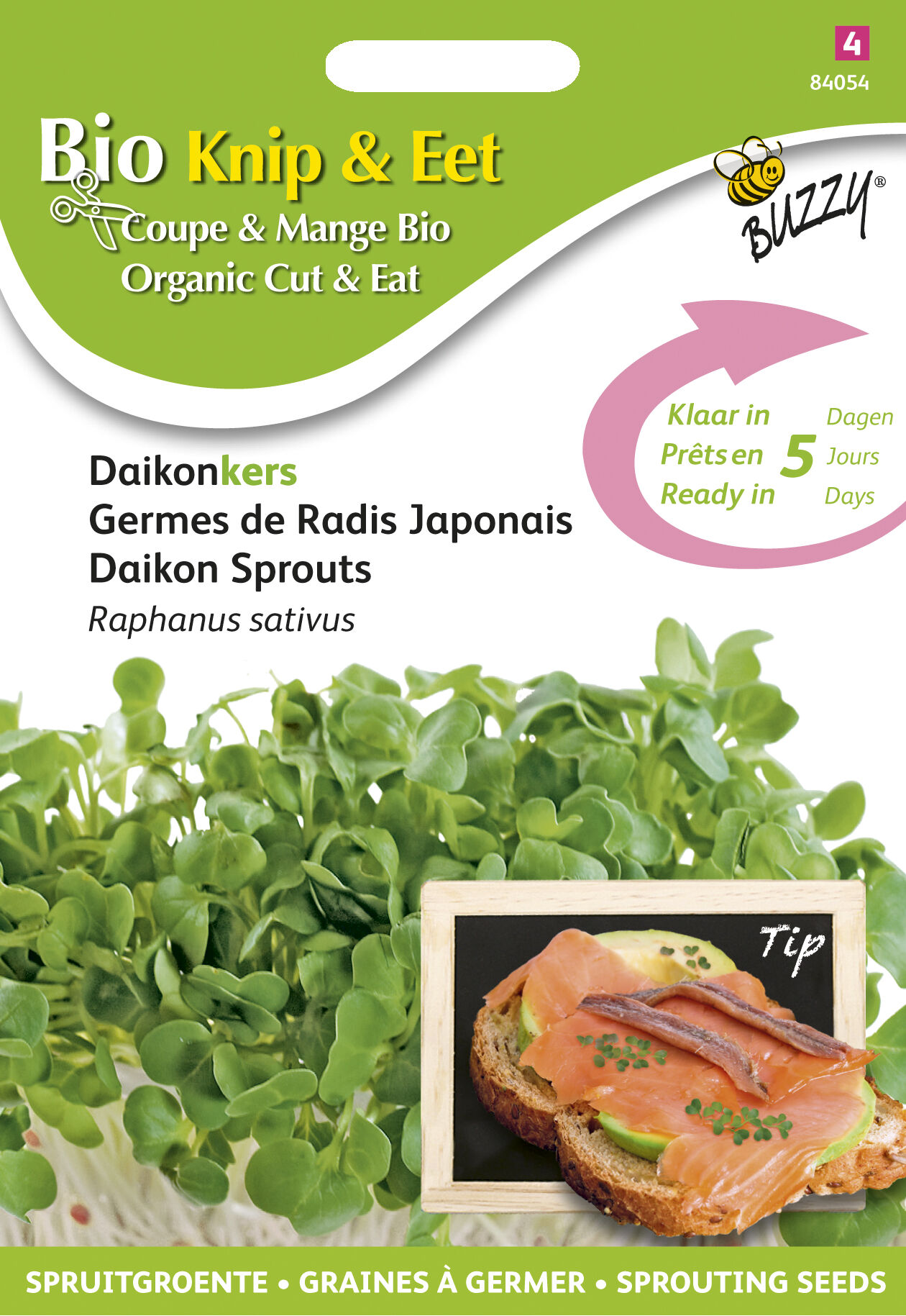 Buzzy® Organic Sprouting - Daikonkers - 30 Buzzy® Organic Sprouting - Daikonkers - 30