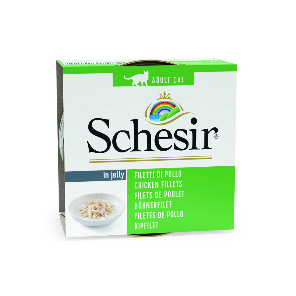 Schesir - Kattenvoer in Gelei - 85 - kip, fillet