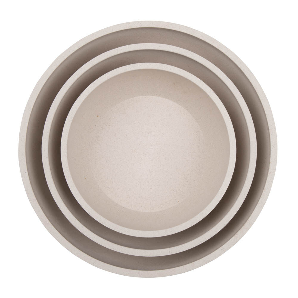 District 70 Bamboe - Voerbak - Beige - 14 cm