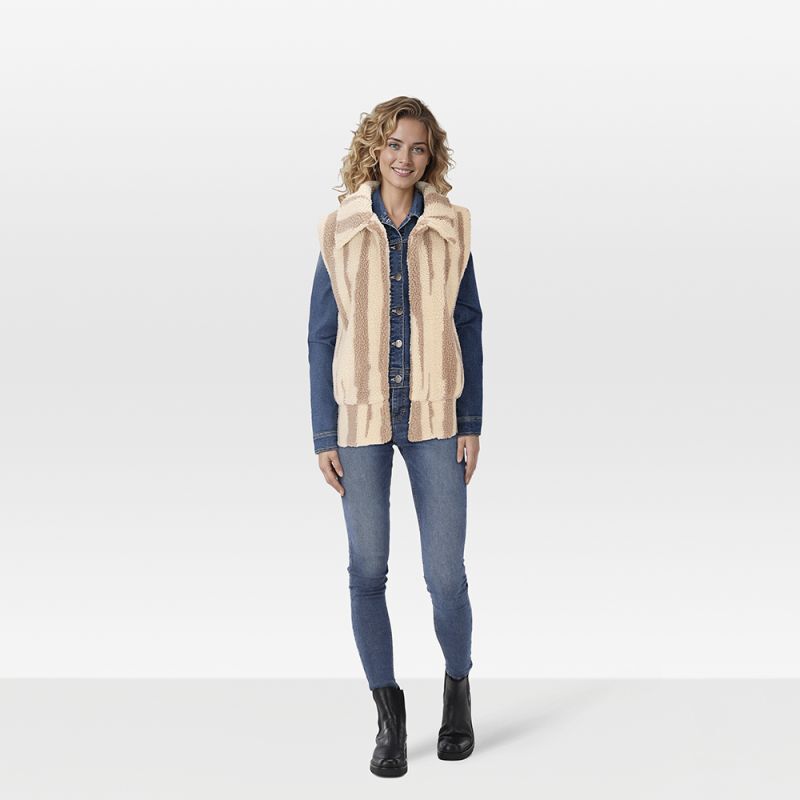 Veleste Jacky - Gilet - 36 - Geel