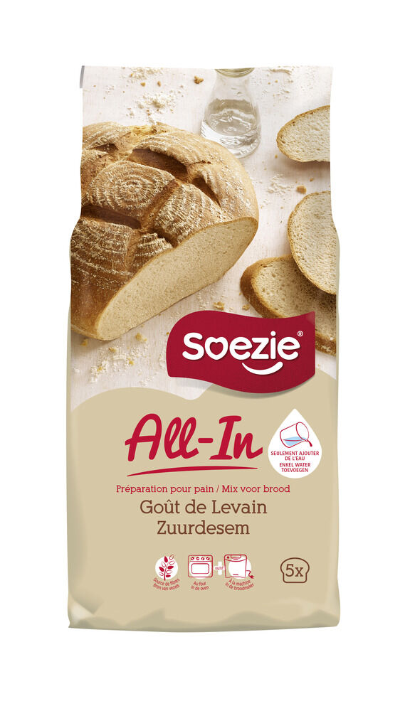 Soezie All-in-mix Zuurdesembrood - Broodmeel - 2.5