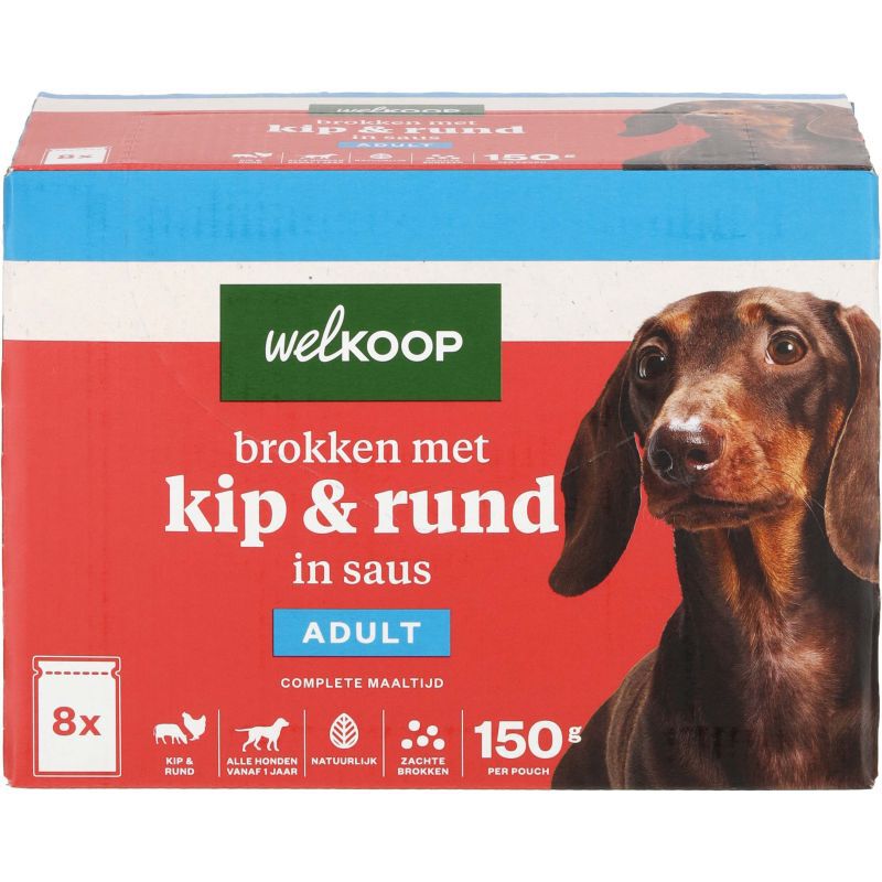 Welkoop Pouch - Hondenvoer - 8x150gr Welkoop Pouch - Hondenvoer - 8x150gr