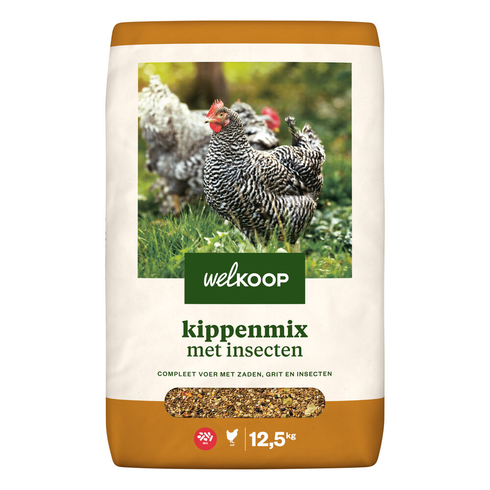 Welkoop Kippenmix met insecten - Kippenvoer - 14.00 cm - 12.50 - 30.00 cm - 48.00 cm