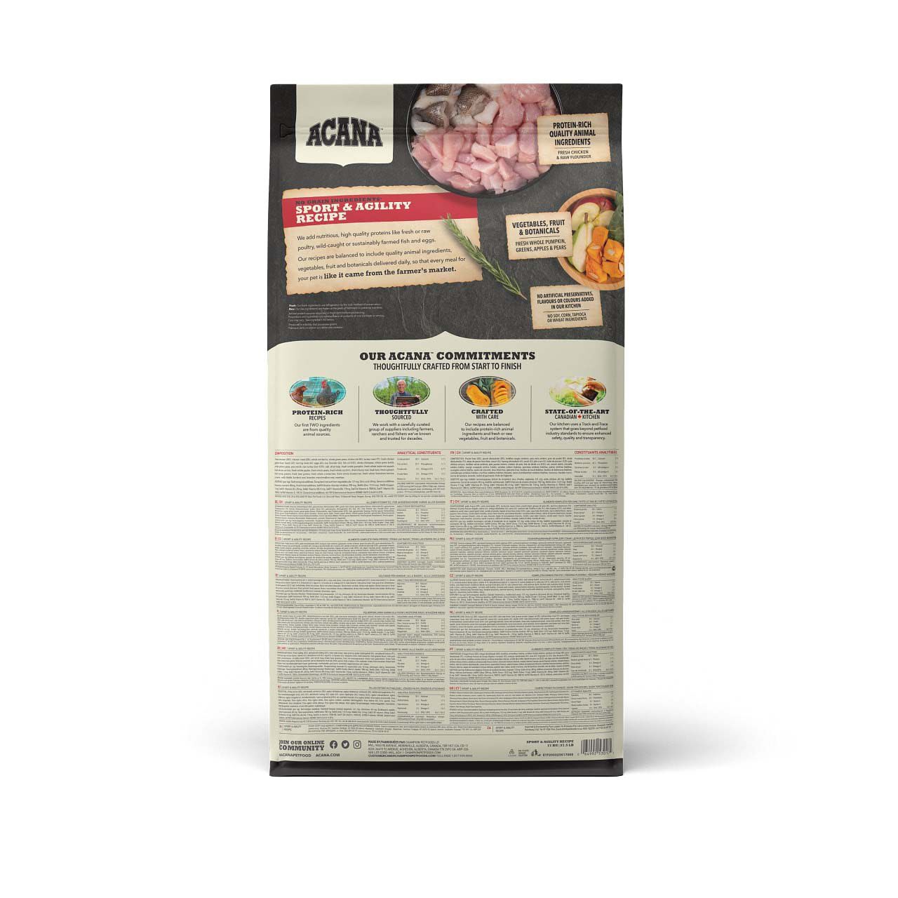 Acana Dog recipe Sport & Agility - Hondenvoer - Gevogelte - 17 kg