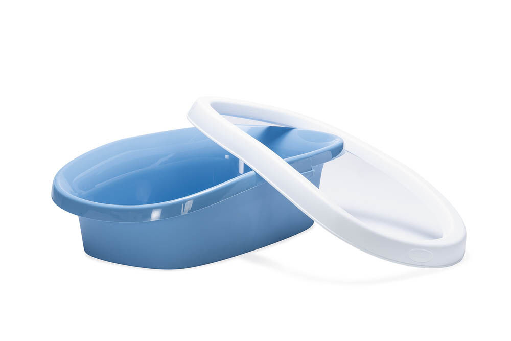 Stefanplast Sprint 20 - Kattenbak - Open - Wit Blauw - 17x58x39 cm