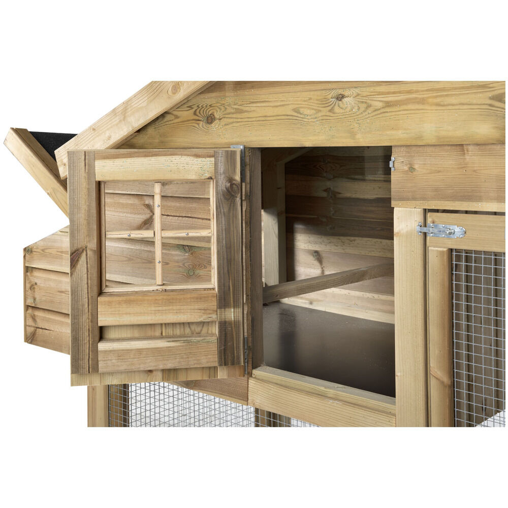 Voldux Romy - Kippenhok met ren - 160.00 cm - Naturel - 300.00 cm - Groot - 90.00 cm