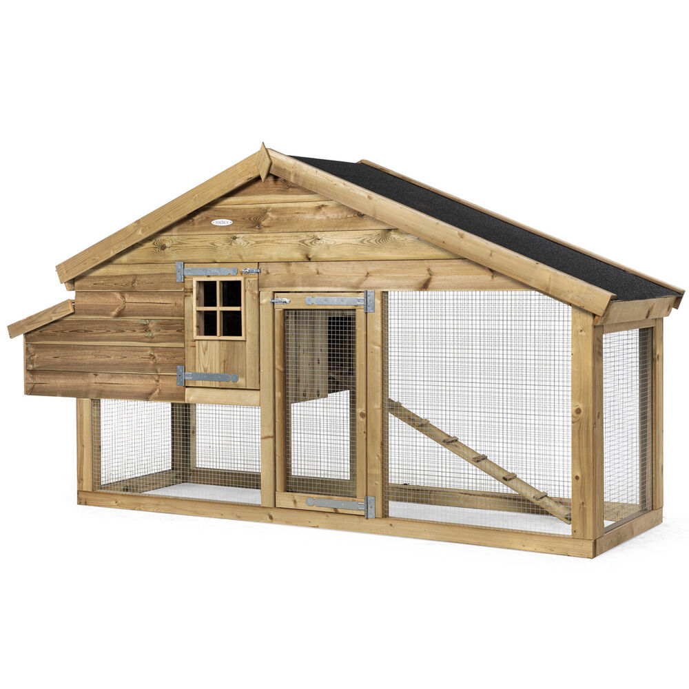Voldux Romy - Kippenhok met ren - 160.00 cm - Naturel - 300.00 cm - Groot - 90.00 cm