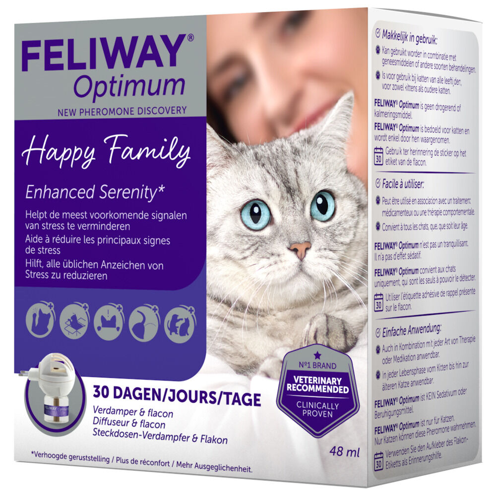 Feliway Startset Optimum Verdamper & vulling  - Antistress product Feliway Startset Optimum Verdamper & vulling  - Antistress product