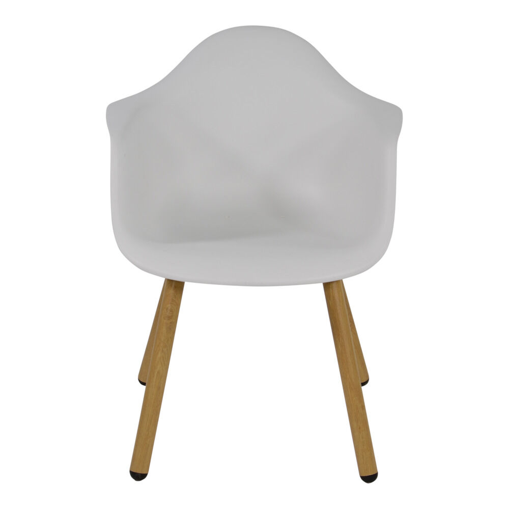 Lesli Living Montreux - Tuinstoel - 1.00 cm - Wit - 63.00 cm - 44.00 cm