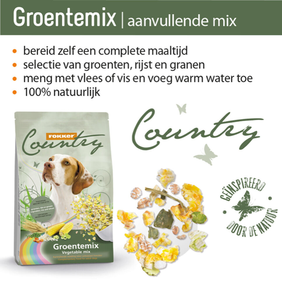 Fokker Country Groentemix - Hondenvoer - 6 - Groente