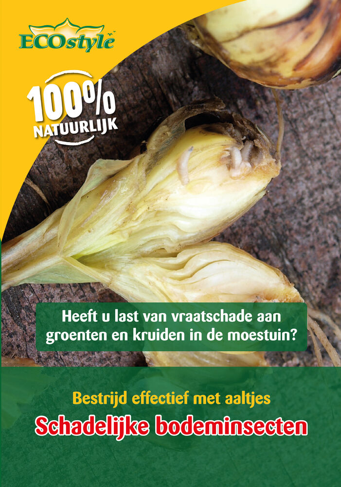 ECOstyle Aaltjes - tegen larven uienvlieg ECOstyle Aaltjes - tegen larven uienvlieg