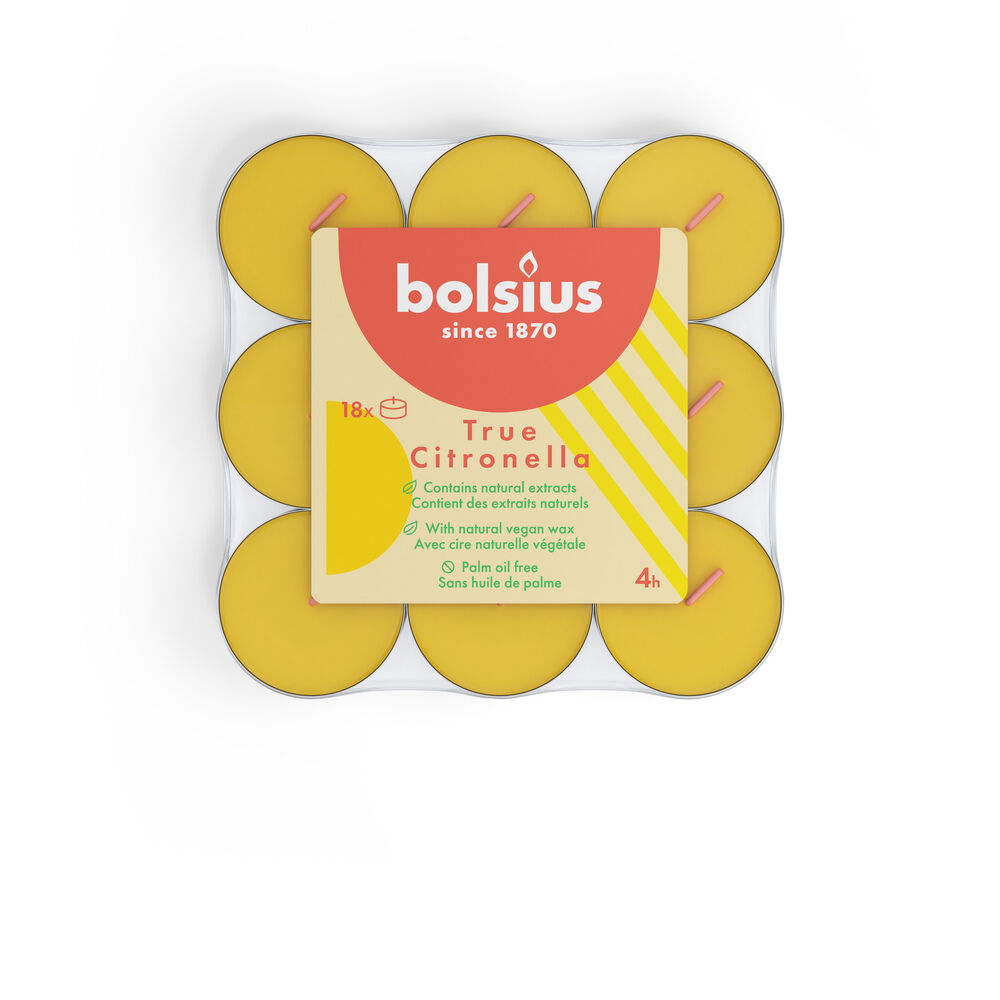 Bolsius True Citronella - Waxinelichtjes Bolsius True Citronella - Waxinelichtjes