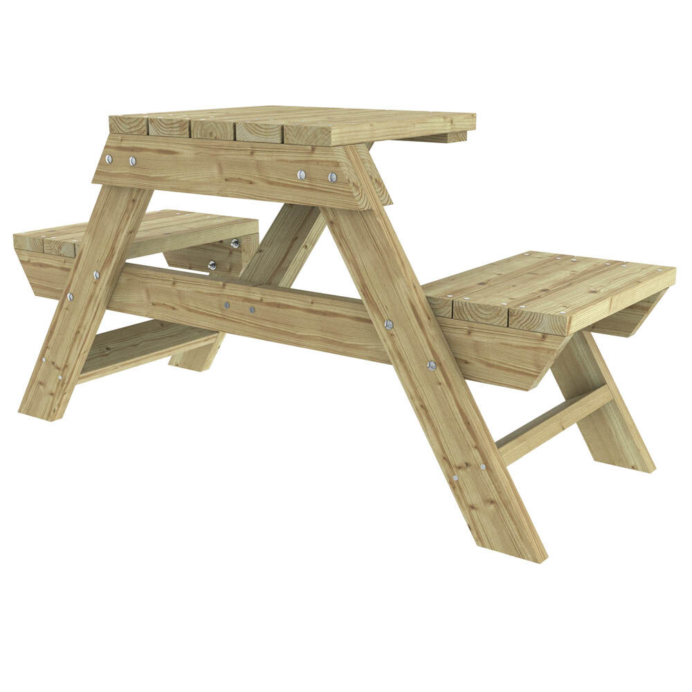 Outdoor Life Products Bente - Picknicktafel - Groen - 160x58x58 cm Outdoor Life Products Bente - Picknicktafel - Groen - 160x58x58 cm