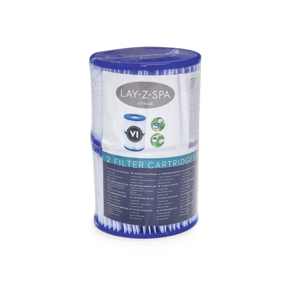 Bestway Lay-Z-Spa - Filter - 2 stuks - Wit - 16.00x10.60x10.60 cm