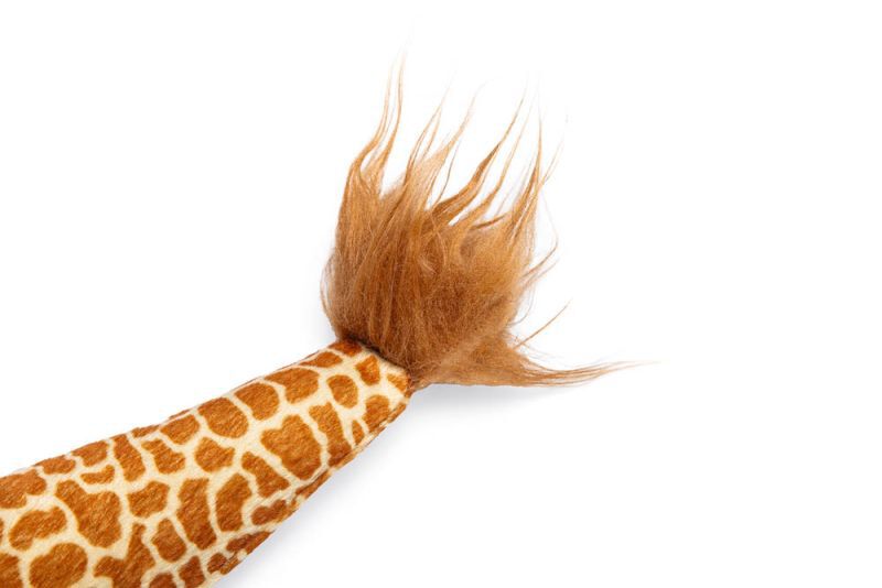 Beeztees Giraffestaart Jungle - Kattenspeeltje - Bruin