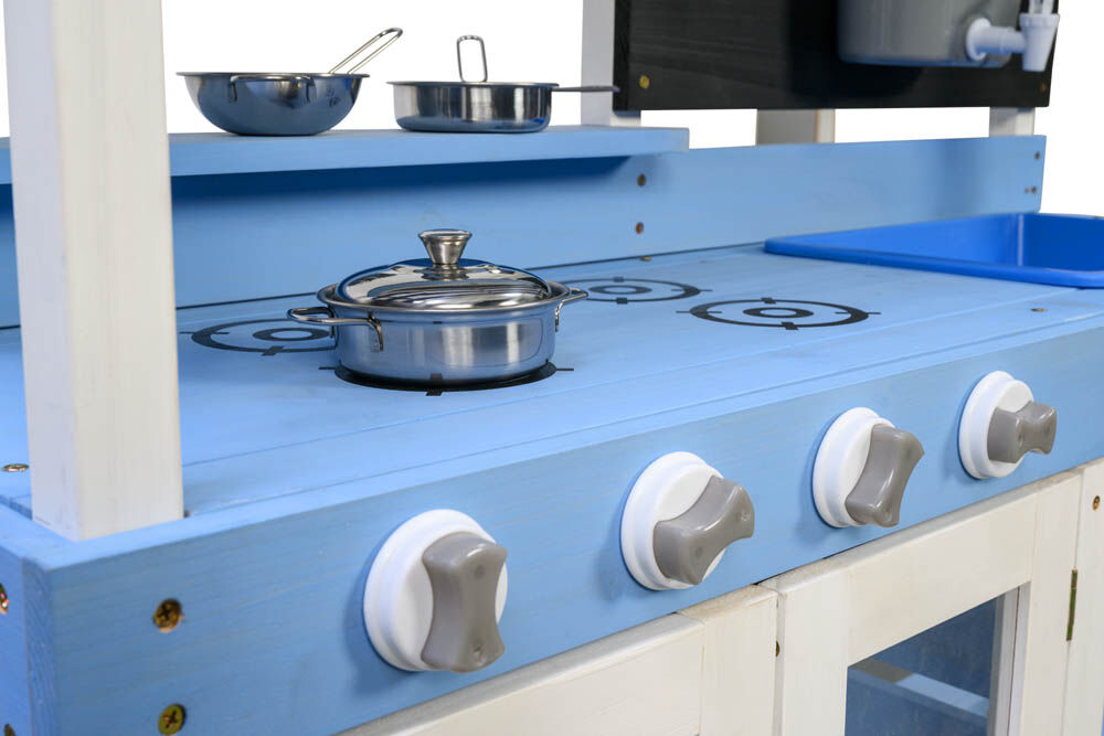 Swing King Mud - Speelkeuken - 12 - Blauw - Hout