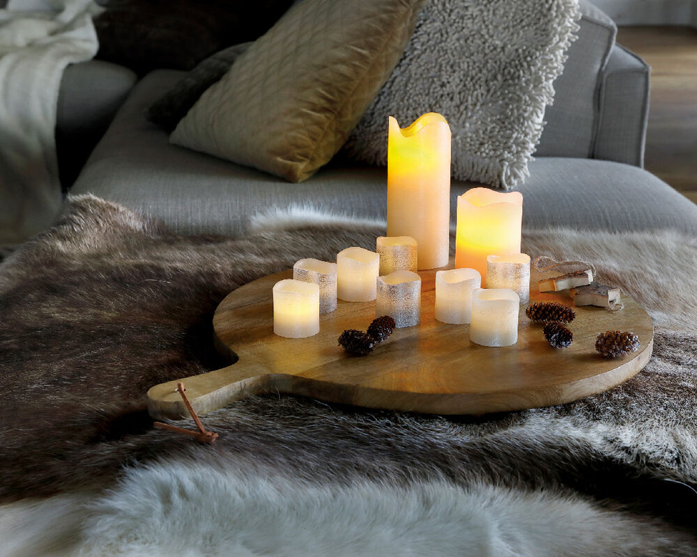 Lumineo LED Kaarsen - Kerstverlichting - 16.00 cm - Creme/warm wit