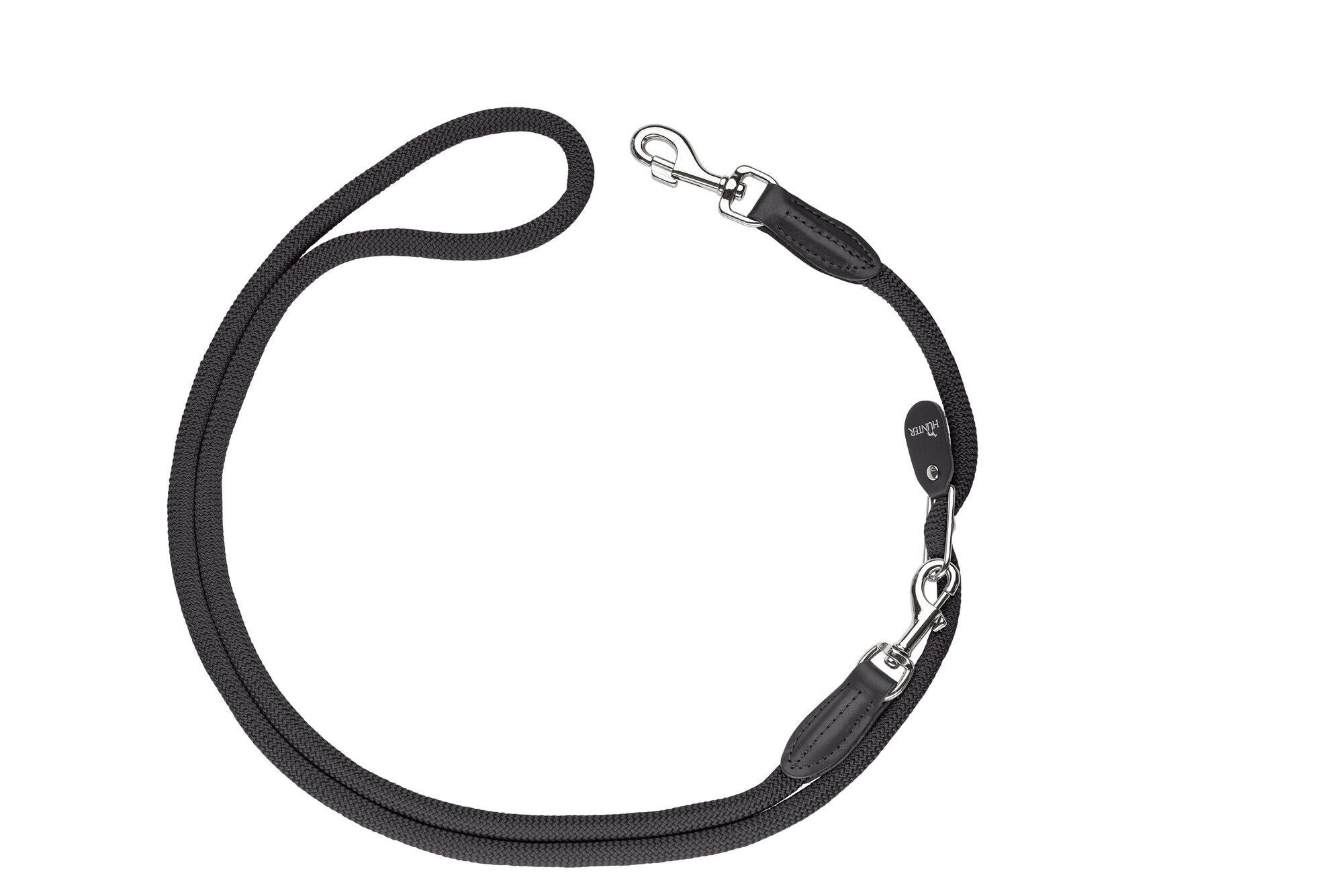 Hunter Vario Freestyle lijn - Hondenriem - 25.00 cm - Zwart - 4.50 cm - 260.00 cm - 2.00 cm