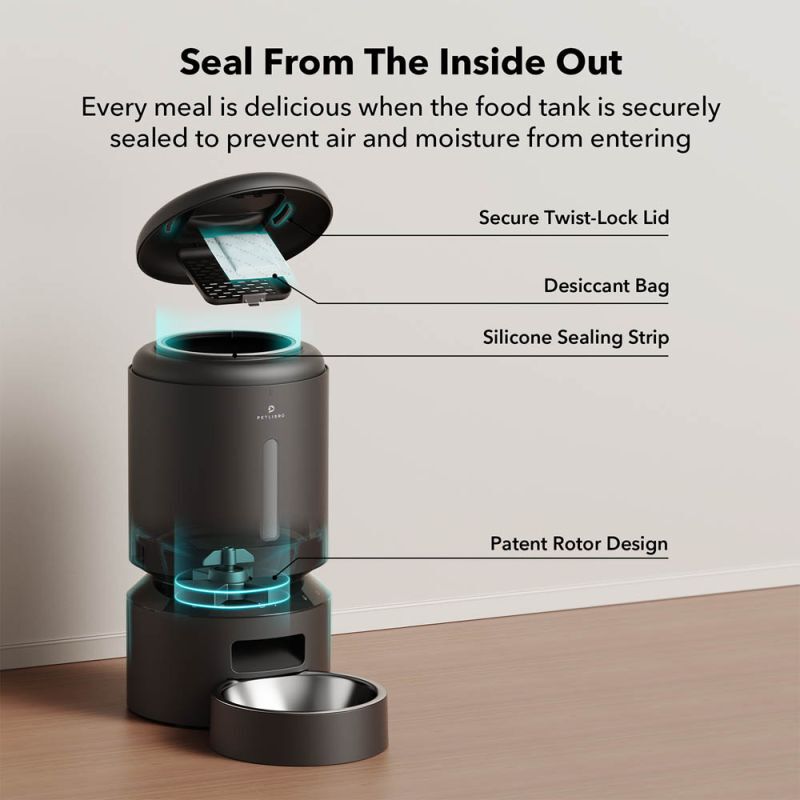 PETLIBRO Granary met wifi - Automatische voerbak - Zwart