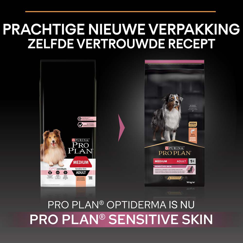 PRO PLAN Sensitive Skin Adult Medium - Hondenvoer - 14 - zalm