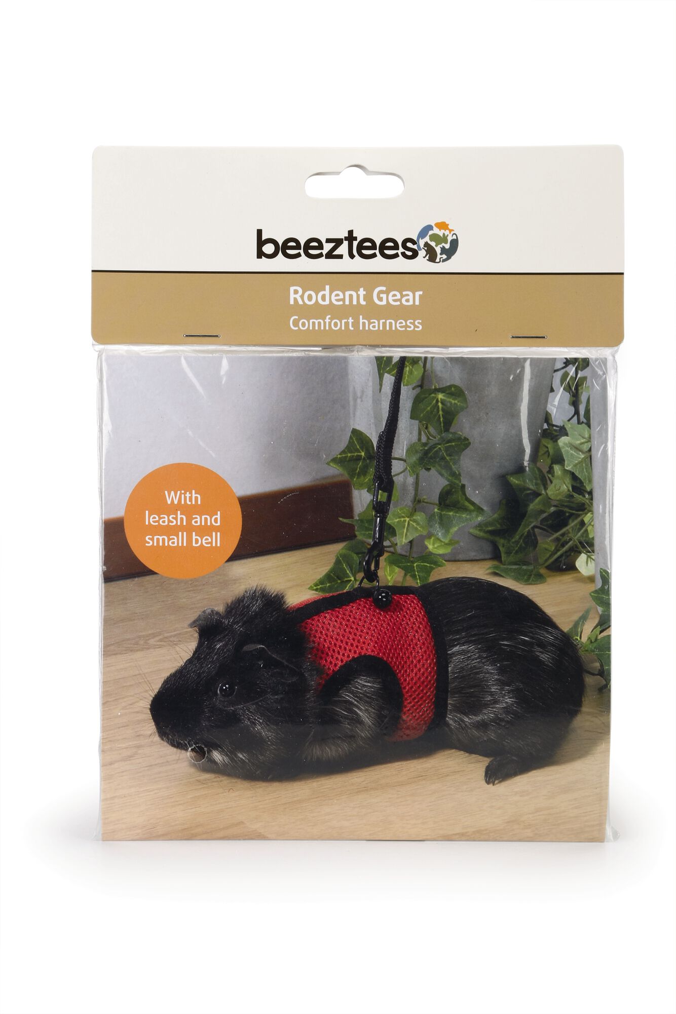 Beeztees Comfort Loopharnas - knaagdier - Rood - 24x18x1 cm - L Beeztees Comfort Loopharnas - knaagdier - Rood - 24x18x1 cm - L