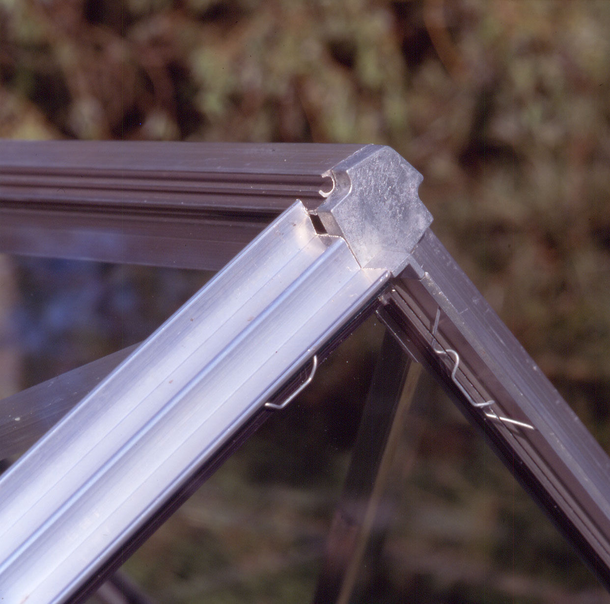 Halls Magnum 128 - Tuinkas - 258.00 cm - Zilver - Veiligheidsglas - 257.00 cm - 384.00 cm