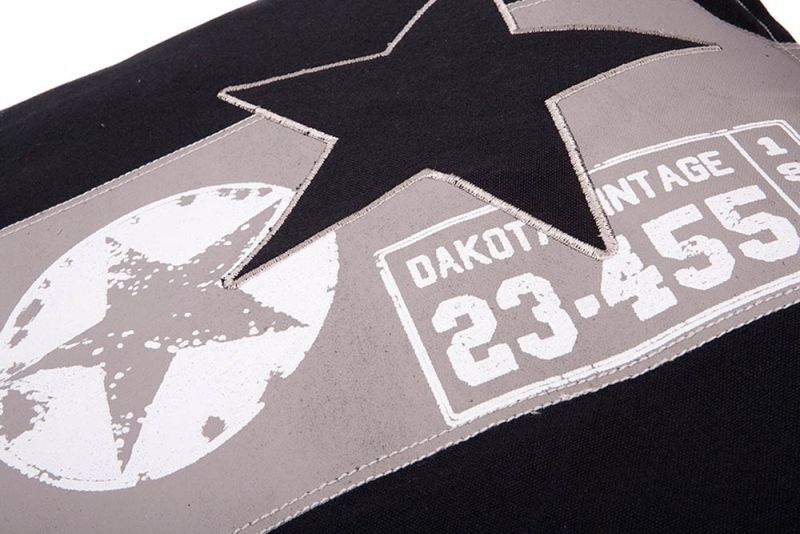 Lex & Max Star - hondenkussen - Beige / zwart - 15x70x100 cm