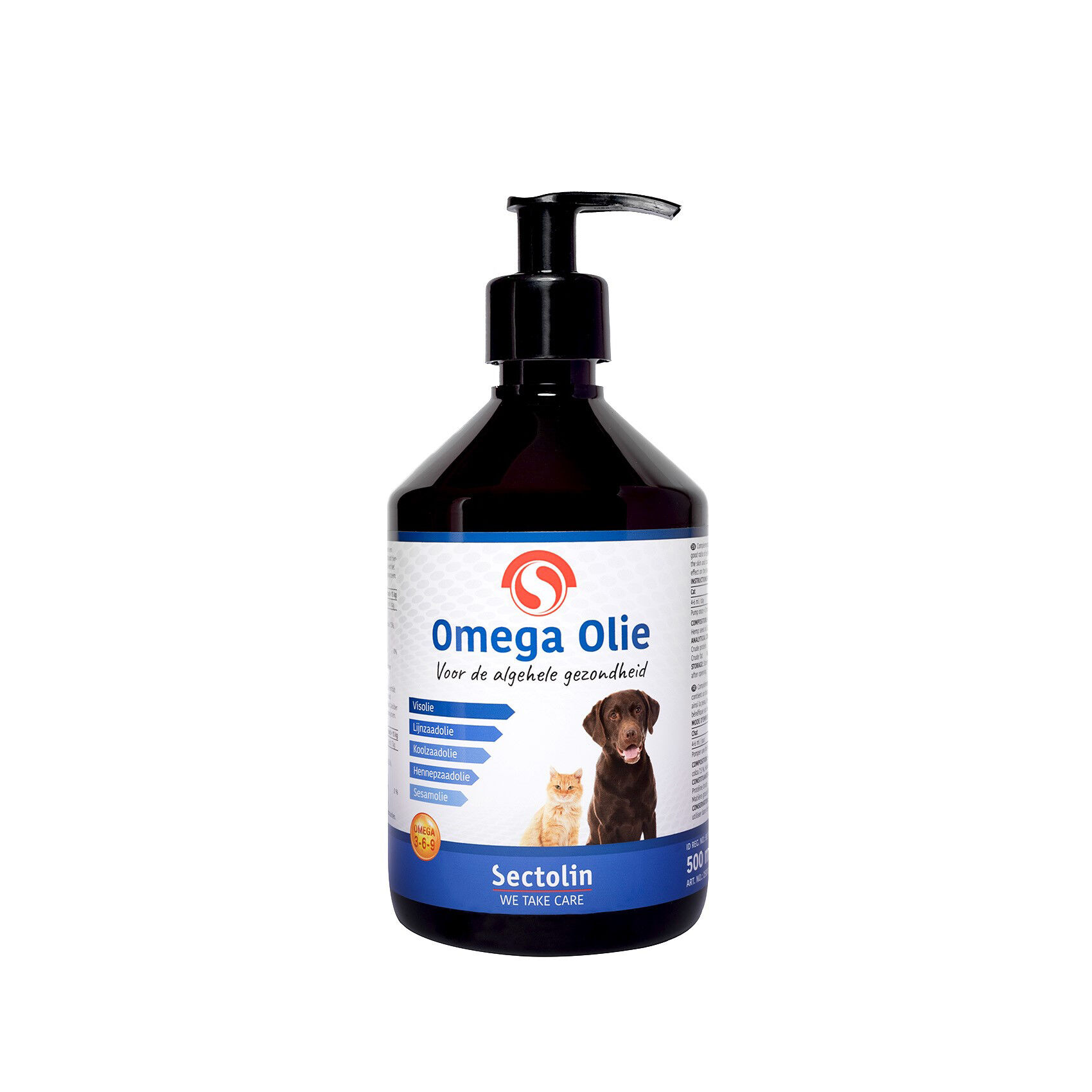Sectolin Omega Olie - Immuunsysteem Hond en Kat - 500