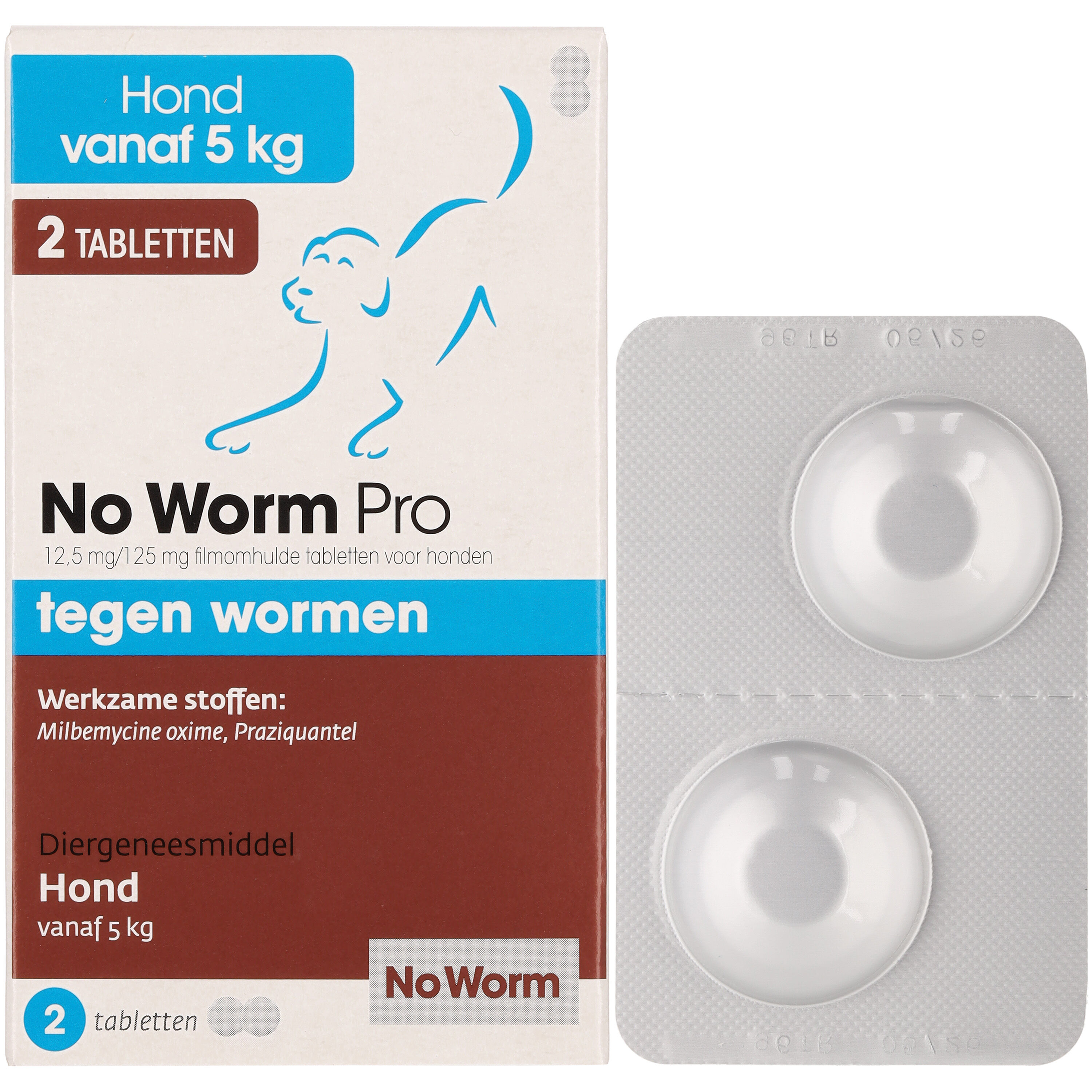 No worm Pro Kauwkablet - Ontworming Hond - 9.80 cm - 5.70 cm - 2.00 cm