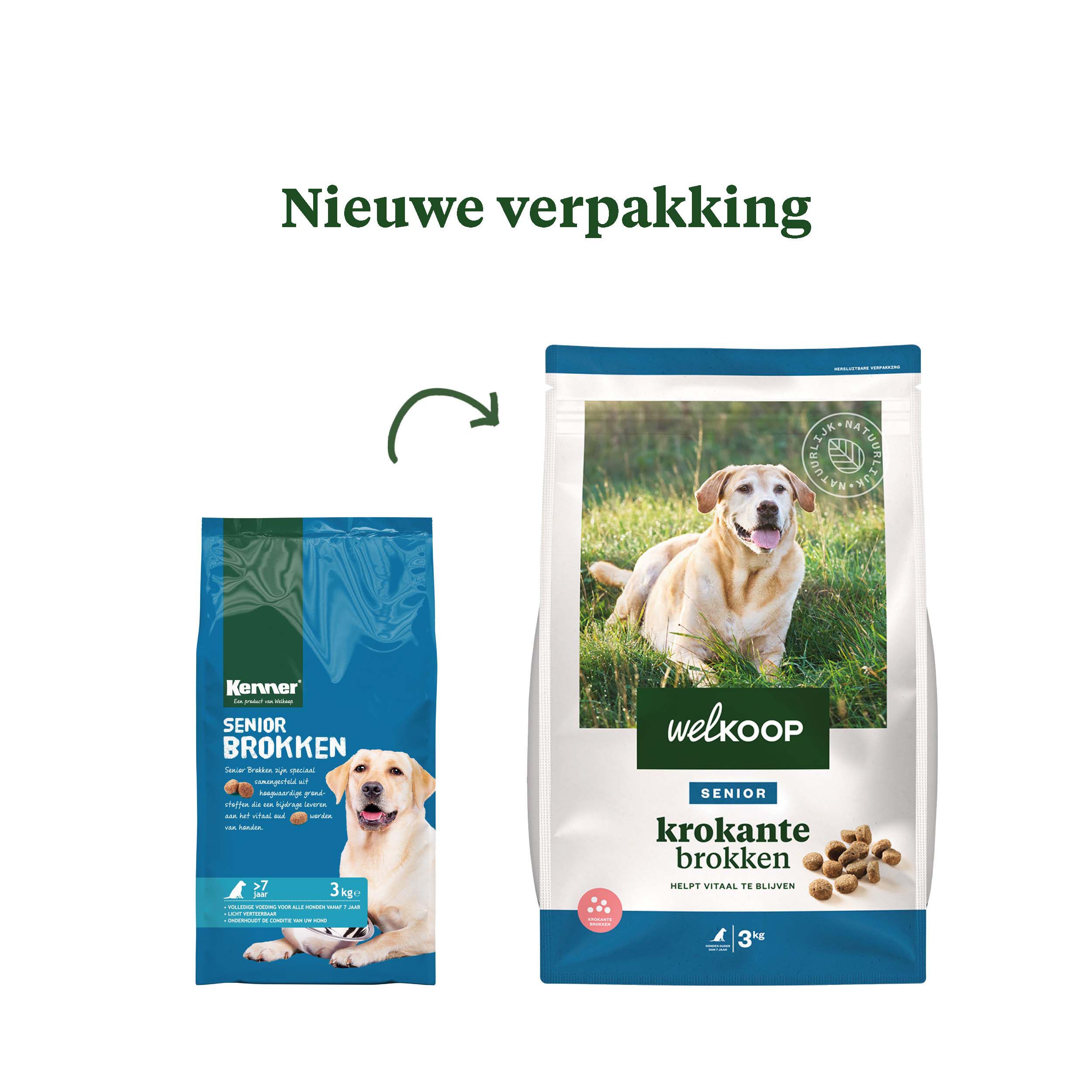 Welkoop Senior Krokante brokken - Hondenvoer - 3.00 - kip