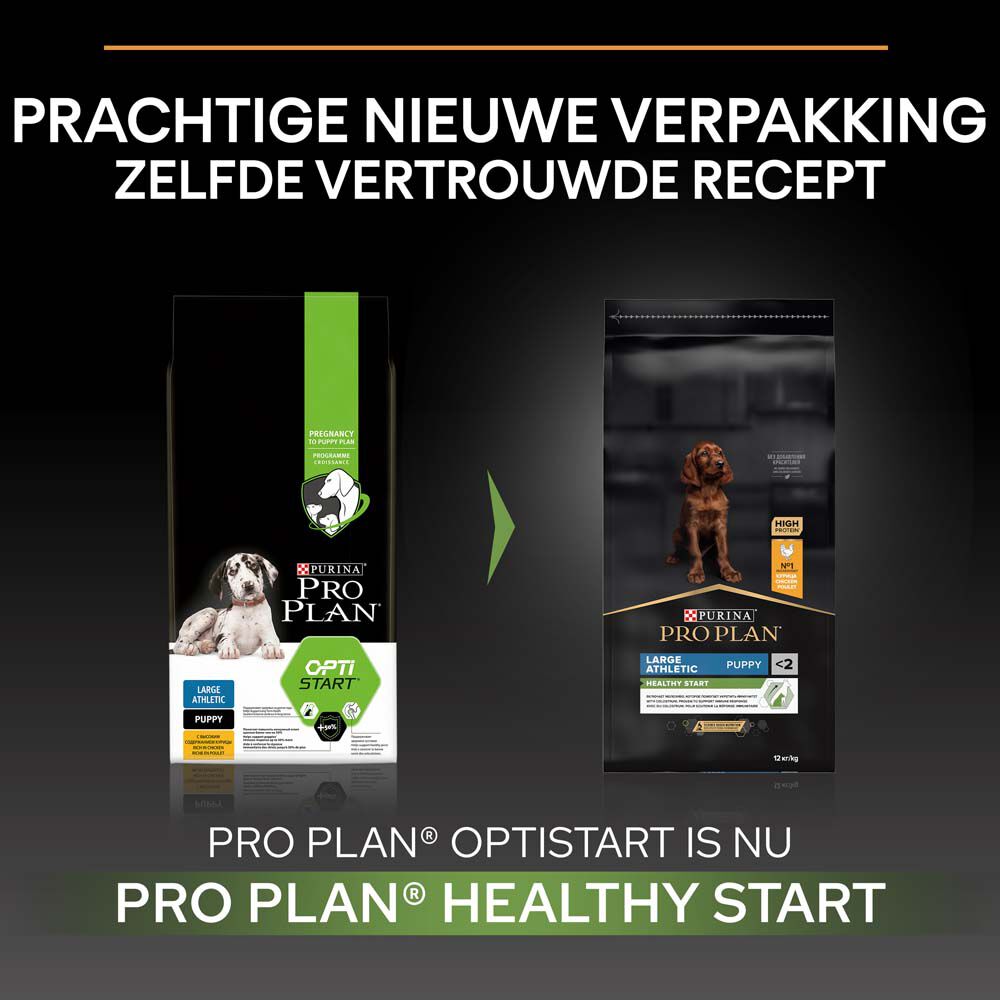 PRO PLAN Healthy Start Puppy Large Athletic - Hondenvoer - 12 - kip