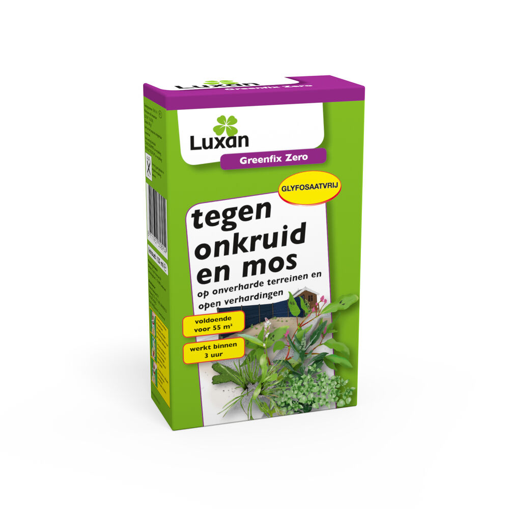 Luxan Greenfix Zero - Tegen onkruid en mos Luxan Greenfix Zero - Tegen onkruid en mos