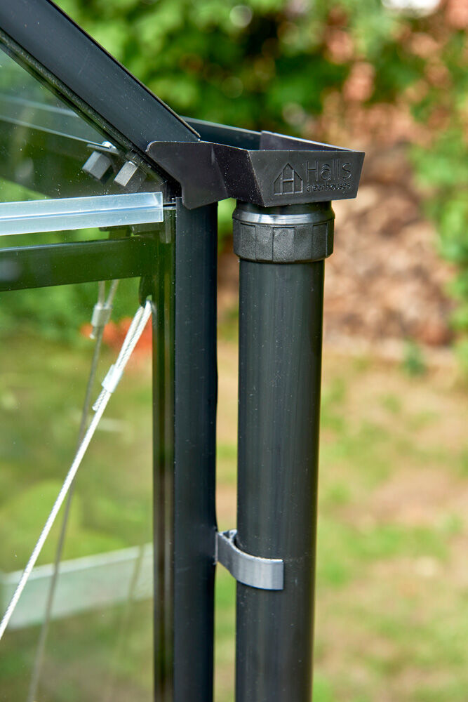 HALLS Garden Room 2 Gootzijden - Regenpijp - Zwart - 5x4x110 cm