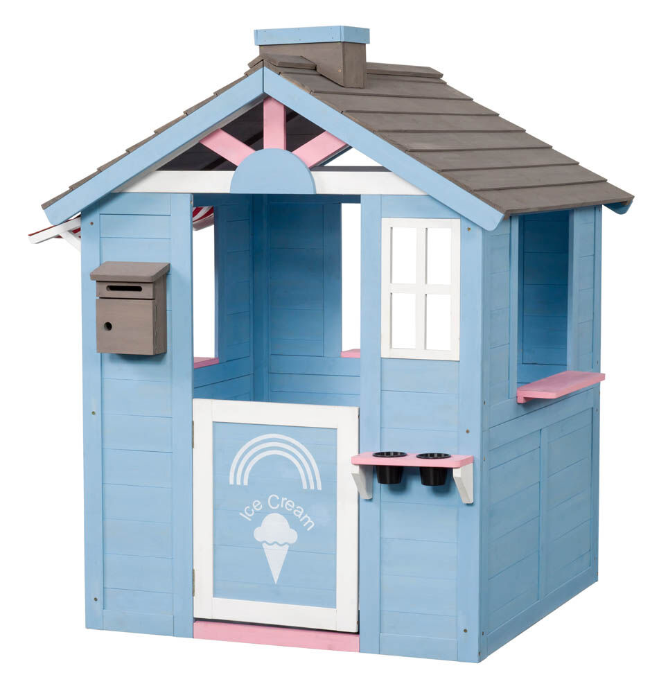Swing King Icecream - Speelhuisje - 27 - Blauw - Hout