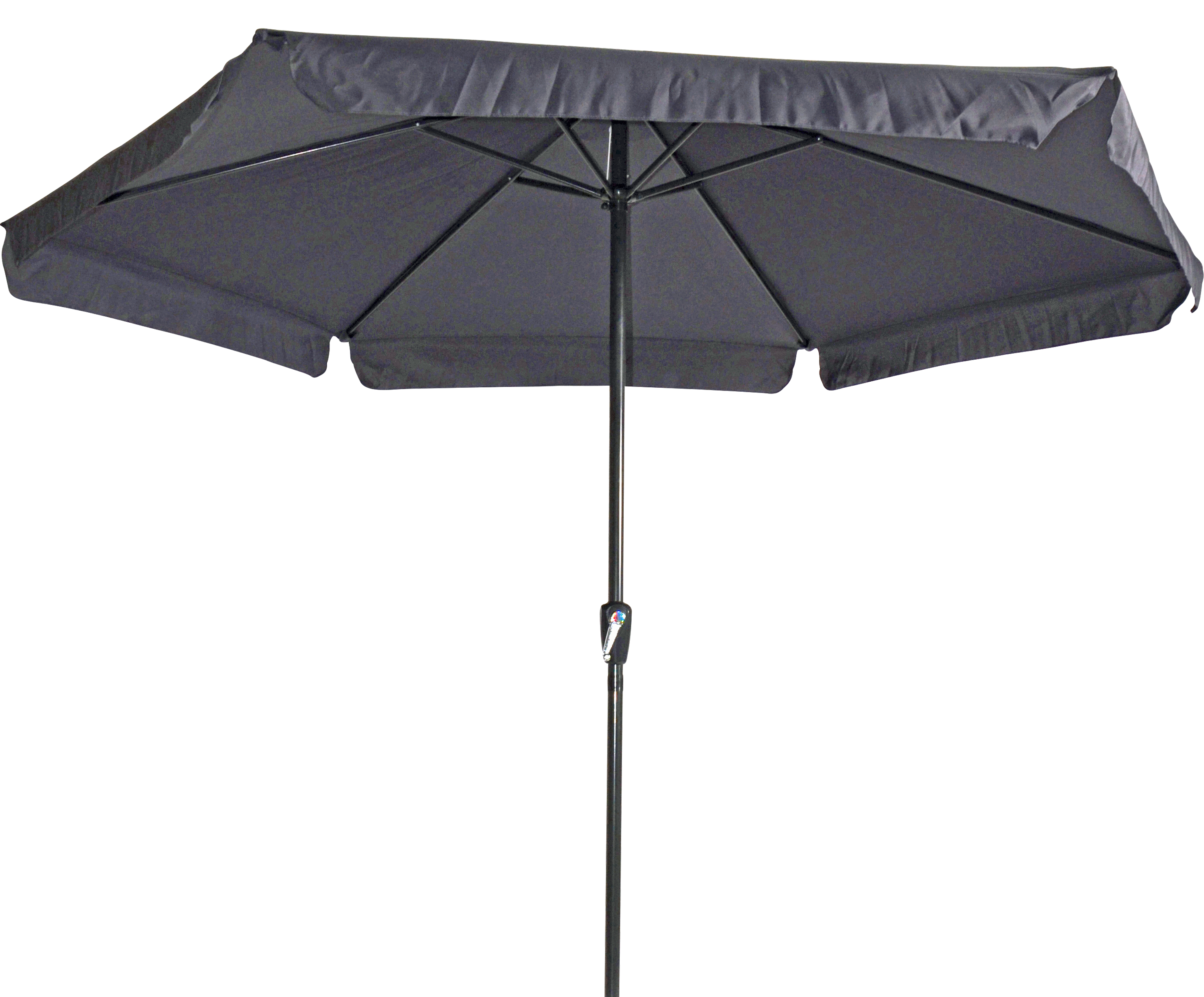 Lesli Living Gemini Stokparasol - Parasol - Grijs - 6x4x2 cm - 300 cm Lesli Living Gemini Stokparasol - Parasol - Grijs - 6x4x2 cm - 300 cm