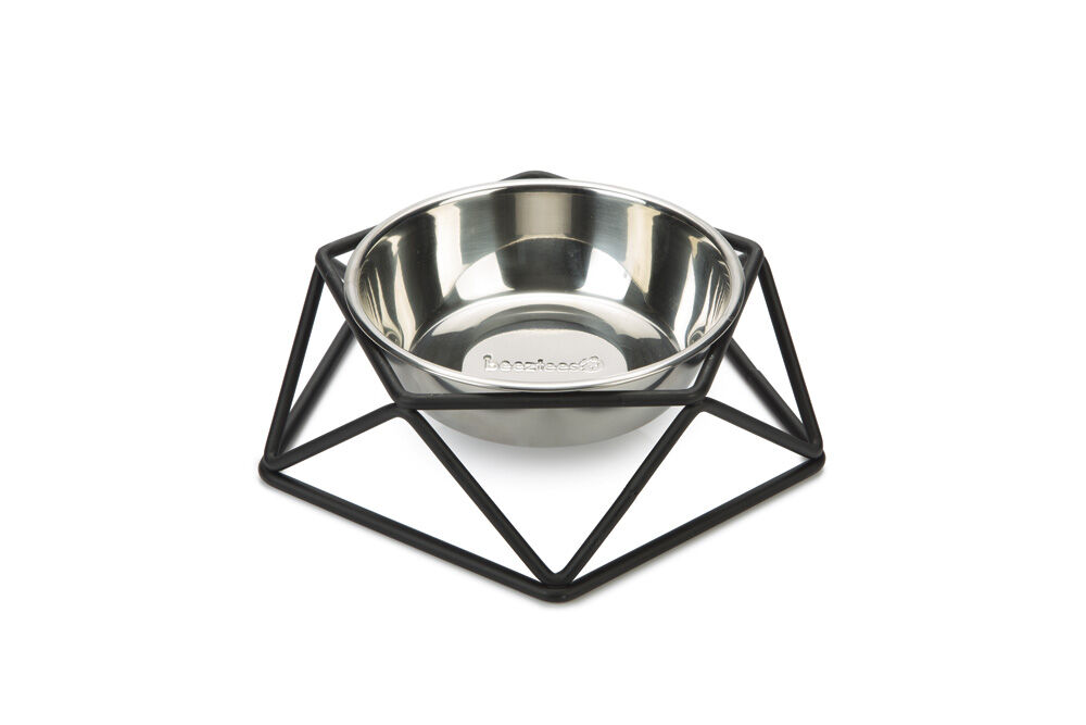 Beeztees Puroni - Voerbak - Zwart - 19 cm Beeztees Puroni - Voerbak - Zwart - 19 cm