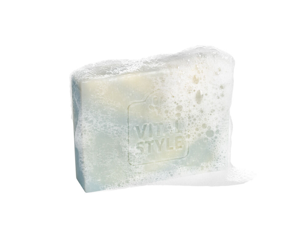VITALstyle Shampoobar White & Peppermint - Paardenshampoo - 11.00 cm - 180.00 - Wit - 8.00 cm - 2.50 cm