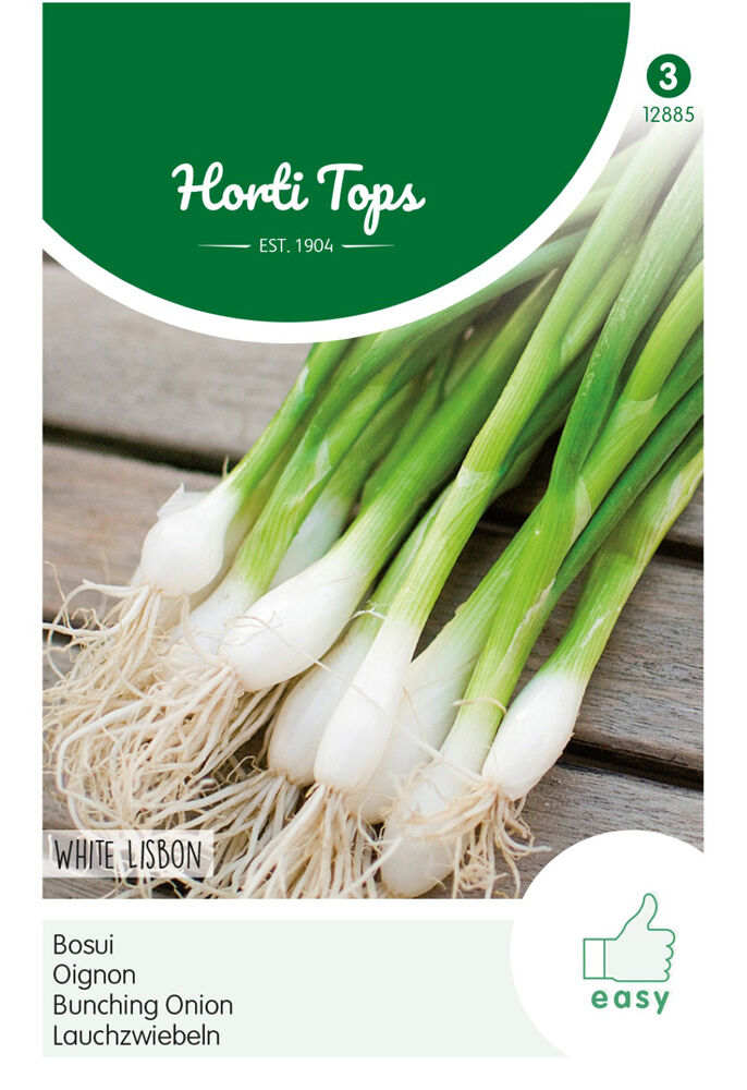 Hortitops Bosuien Allium cepa L. White Lisbon - Groentezaden Hortitops Bosuien Allium cepa L. White Lisbon - Groentezaden