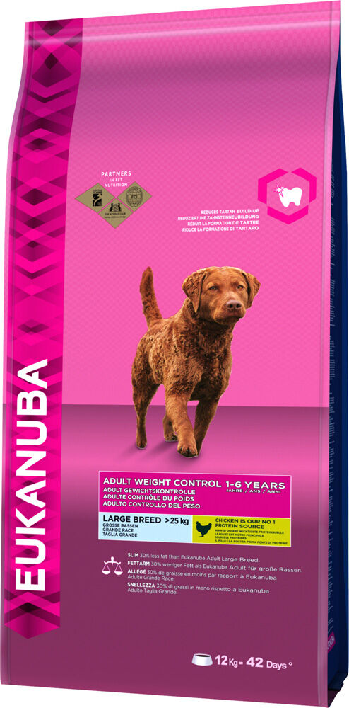 Eukanuba Adult Weight Control Large Breed - Hondenvoer - 12 - kip