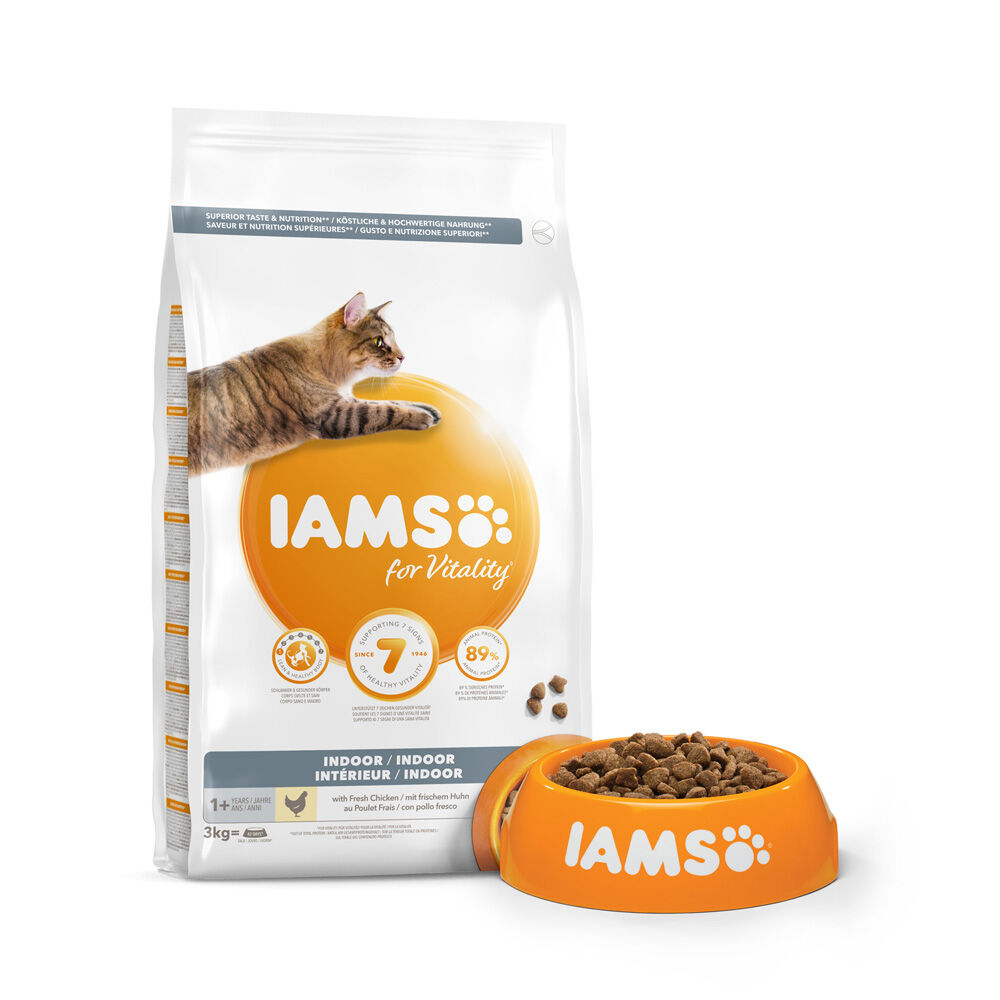 Iams Adult Indoor - Kattenvoer - Kip - 3 kg