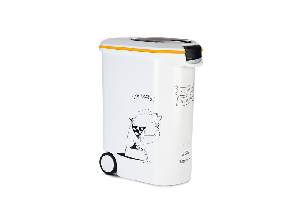 Curver Dis - Hond - Voercontainer - 54.00 l - 43.00 cm - Wit Grijs - 49.00 cm - 28.00 cm