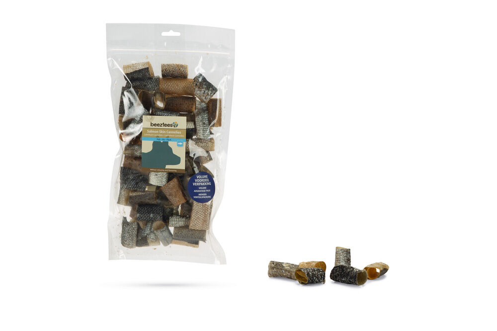 Beeztees Zalmhuid - Hondensnack - 150 - zalm