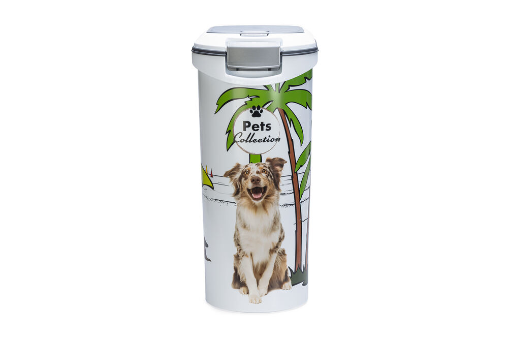 Curver Hond - Voercontainer - 54.00 l - 43.00 cm - Wit Grijs - 49.00 cm - 28.00 cm