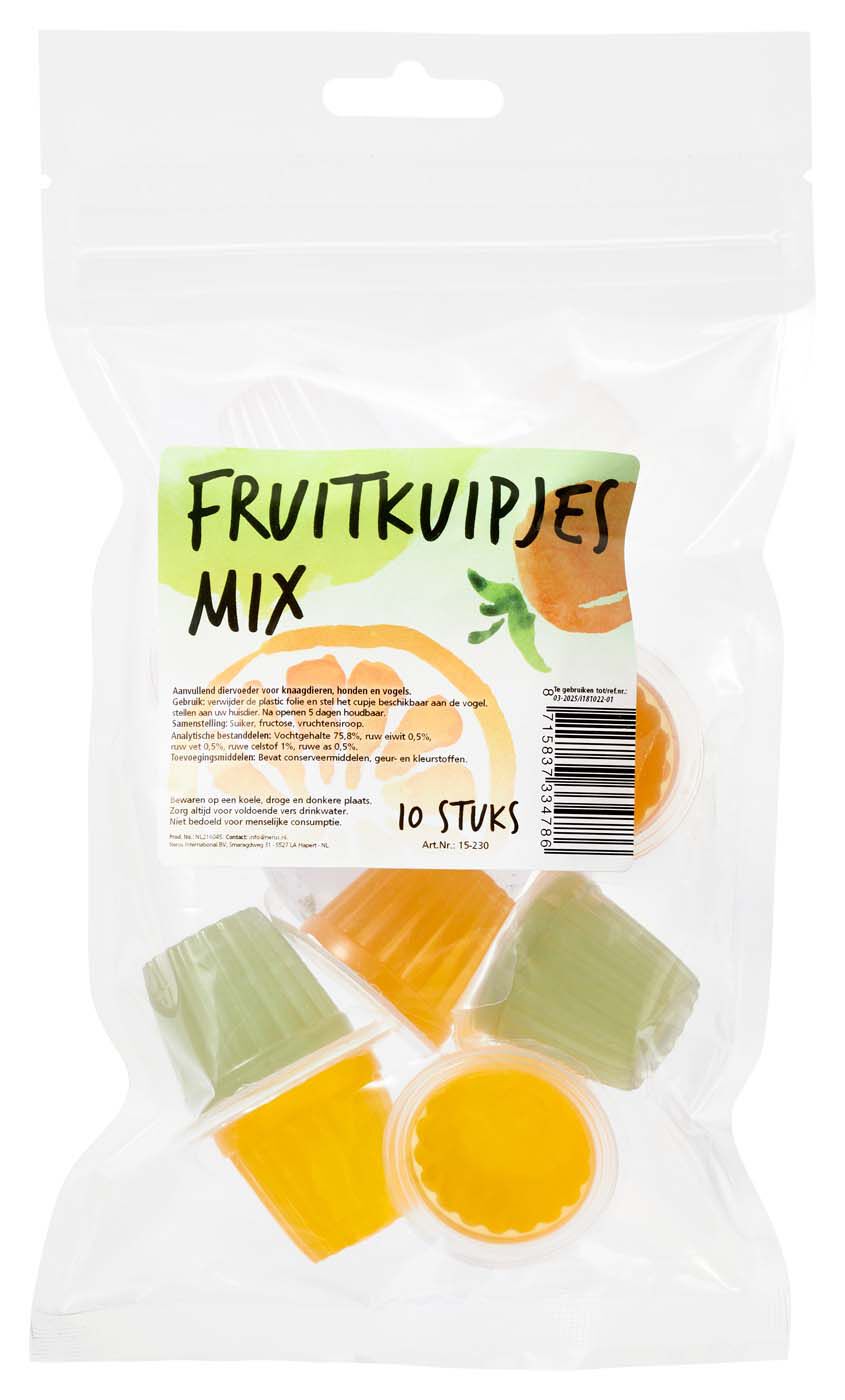 Welkoop Fruitkuipjes mix - Vogelsnack Welkoop Fruitkuipjes mix - Vogelsnack