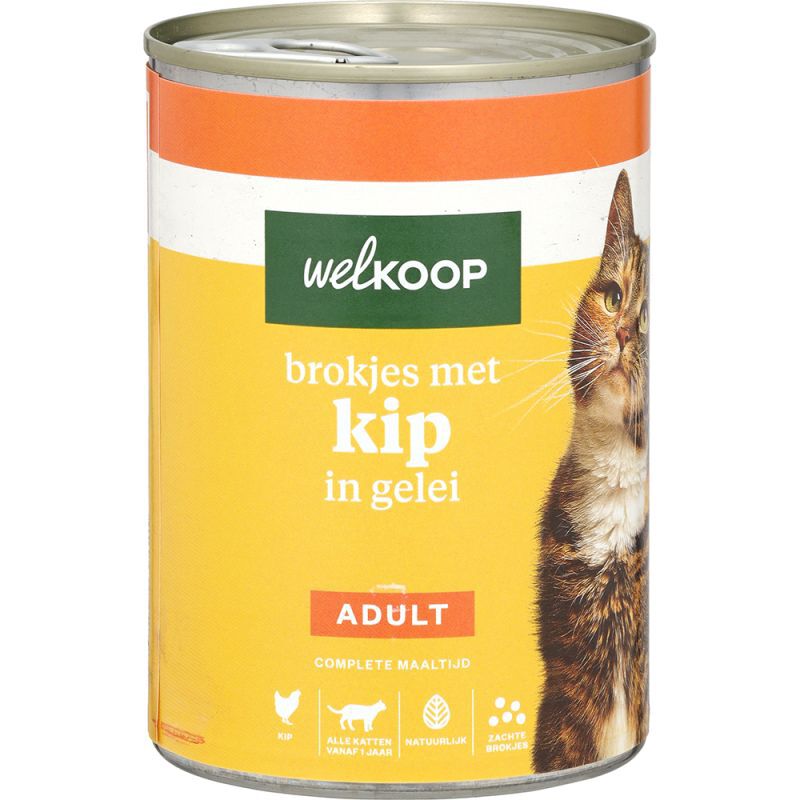 Welkoop Blik Brokjes in Gelei - Kattenvoer Welkoop Blik Brokjes in Gelei - Kattenvoer