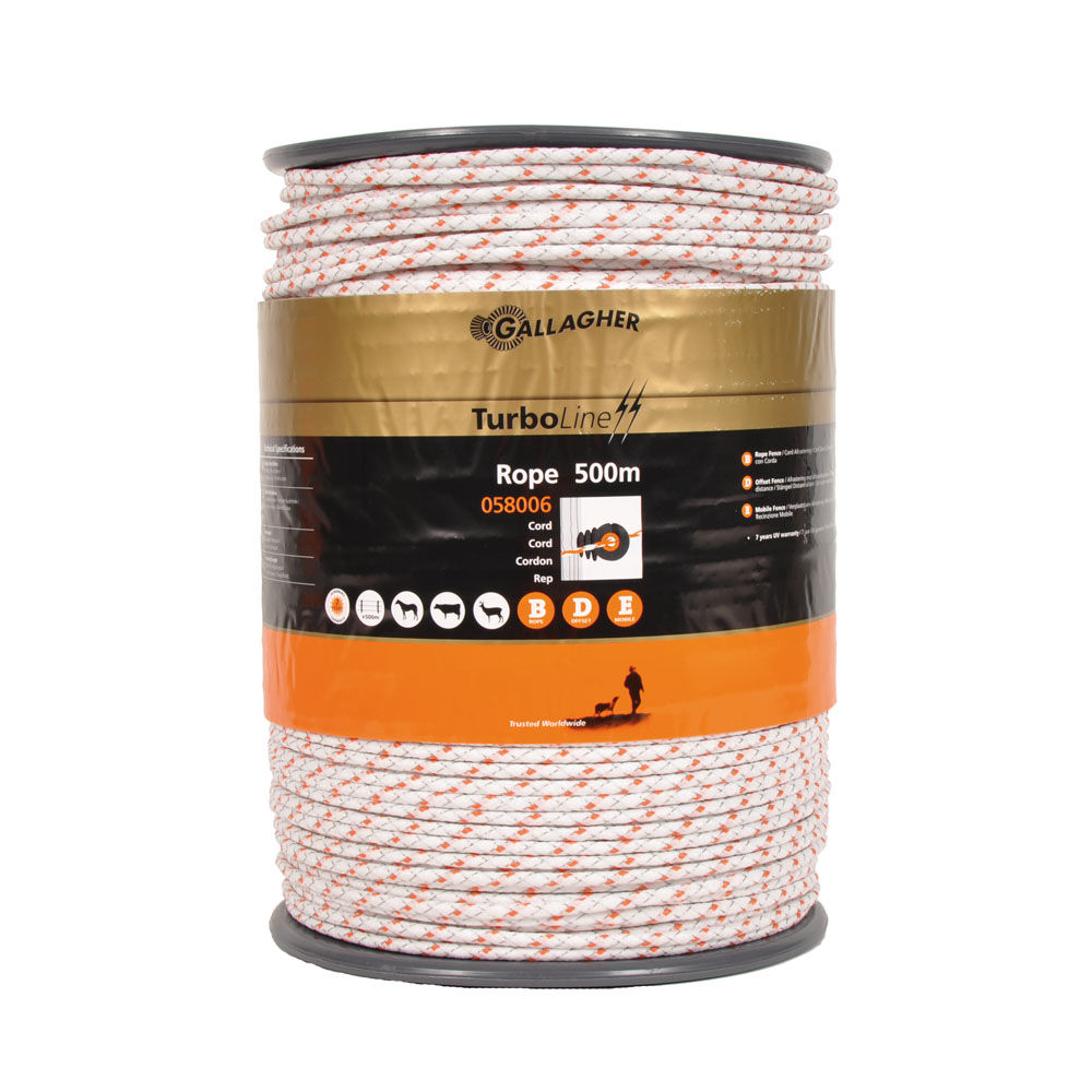 Gallagher TurboLine - Cord - 33 cm - 500 - Wit - 25 cm - 50000 cm Gallagher TurboLine - Cord - 33 cm - 500 - Wit - 25 cm - 50000 cm